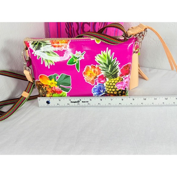 NWT Consuela Birdie Midtown Crossbody + Mesh Tote & Leather Tassel Set Hot Pink - Picture 7 of 9